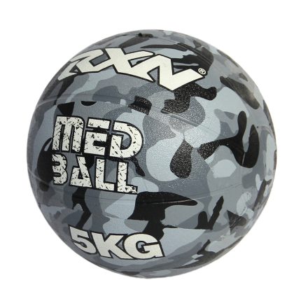RXN Rubber Medicine Ball with high Bounce Effect - Grey/Black