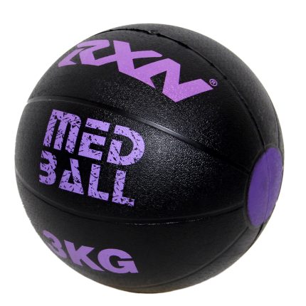 RXN Rubber Medicine Ball with high Bounce Effect - Purple