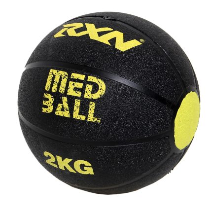 RXN Rubber Medicine Ball with high Bounce Effect - Yellow